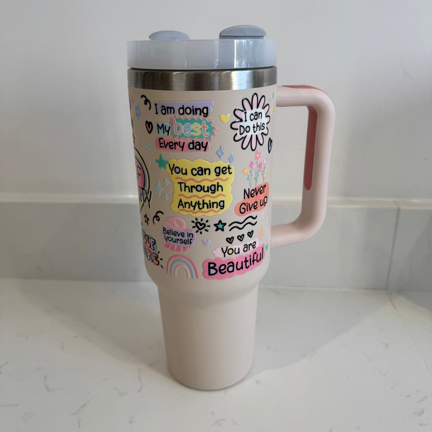 Cup of positivity 40oz tumbler
