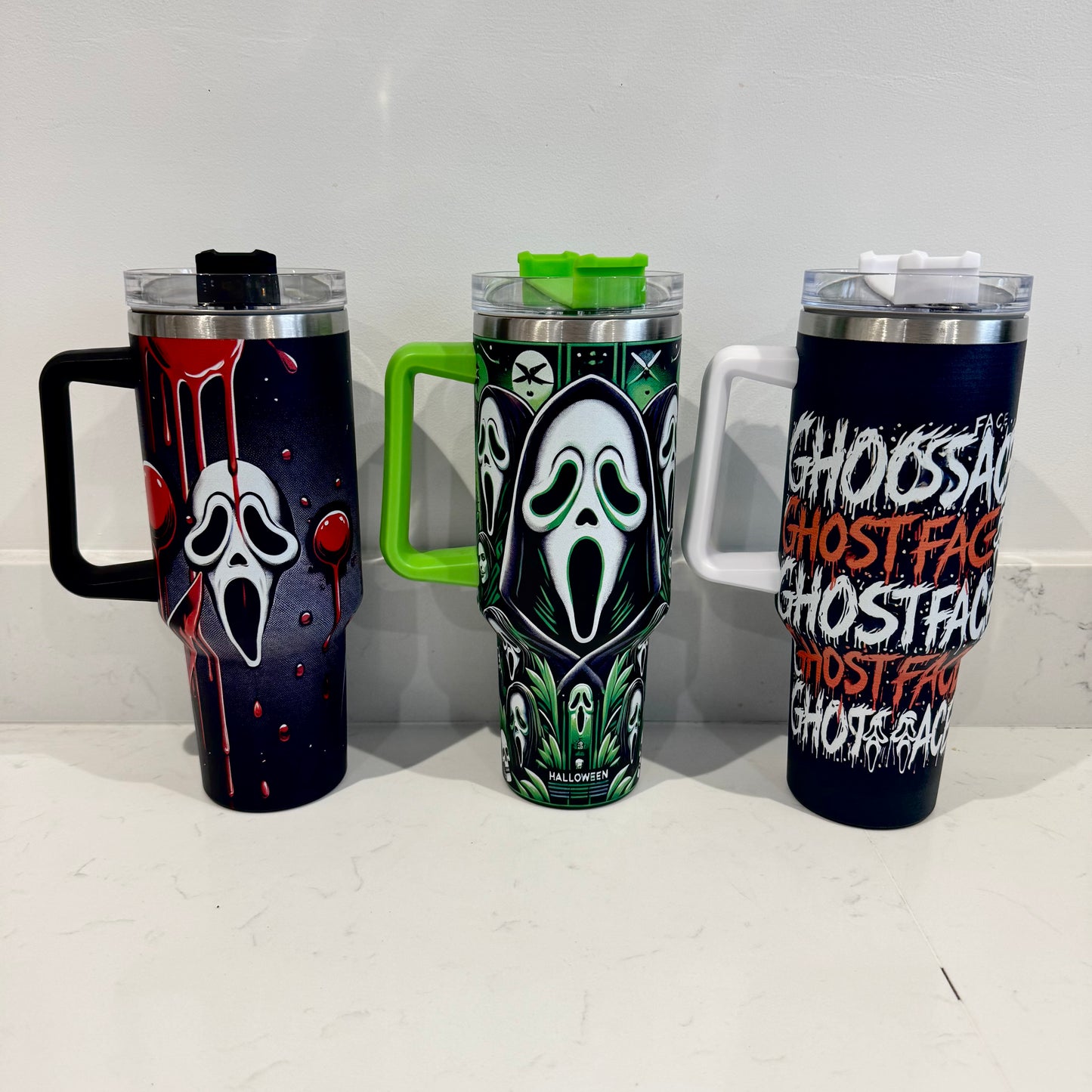 Ghostface Scream 40oz tumbler