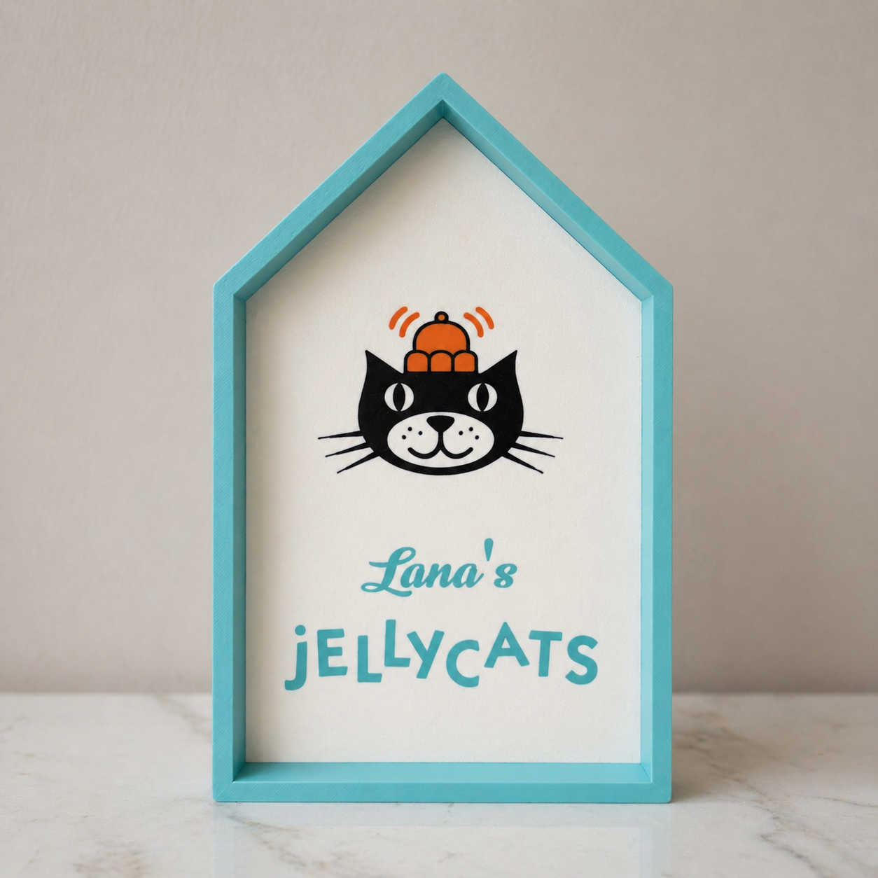 Personalised Jellycat freestanding sign