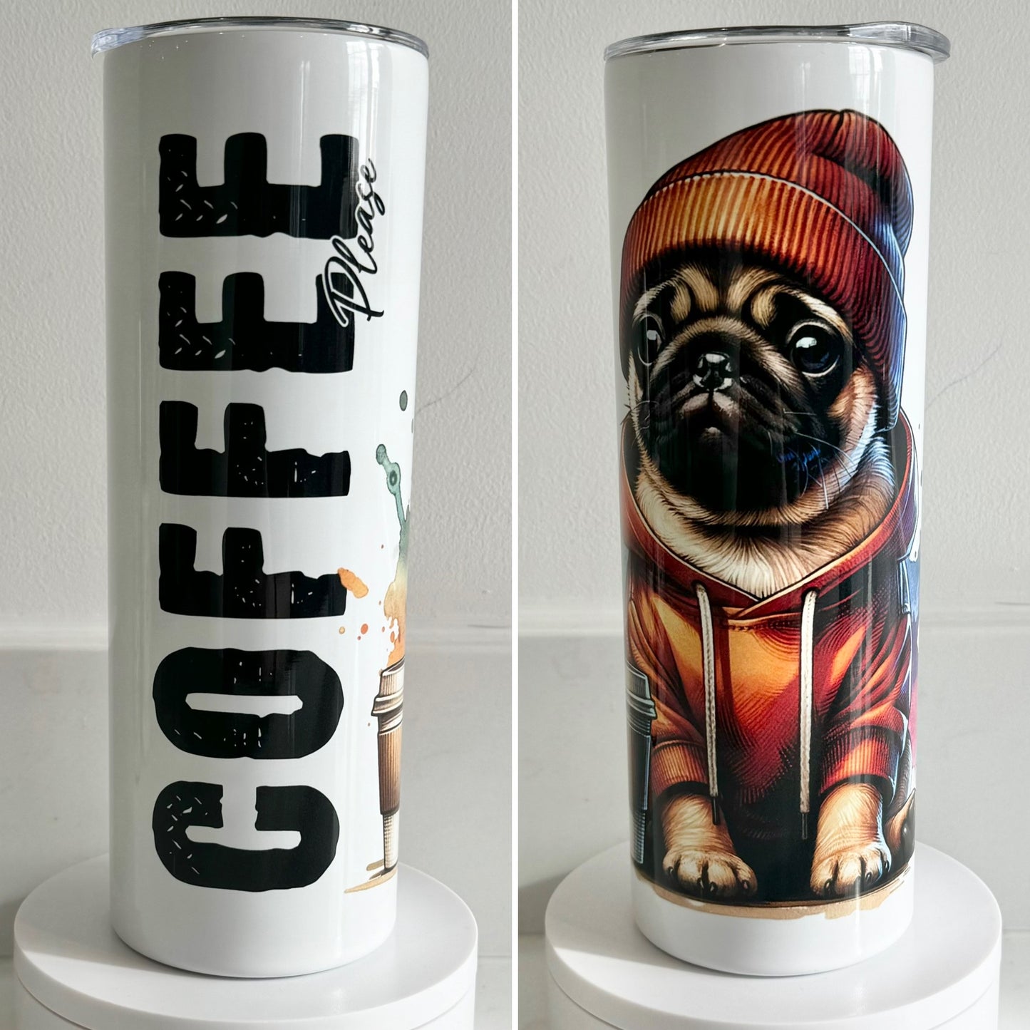 Pug Coffee Tumbler