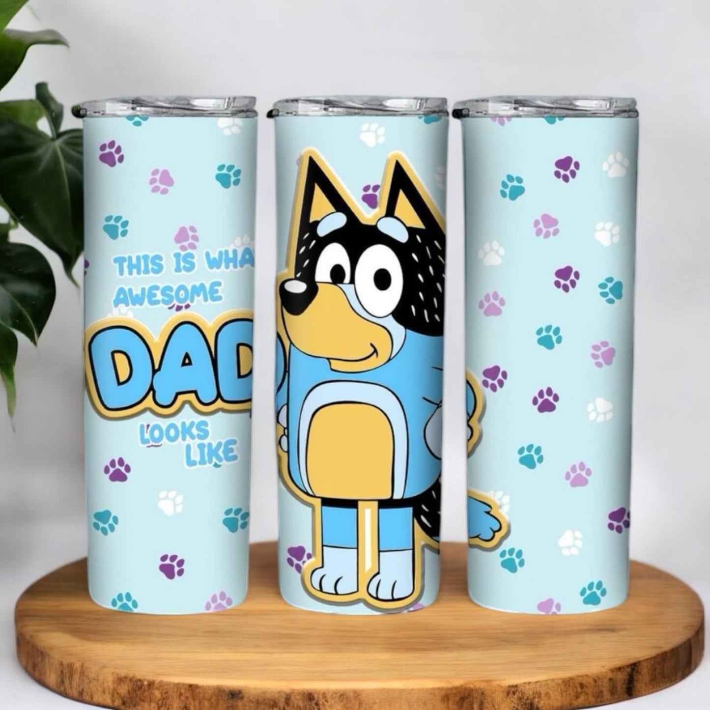 Bluey Awesome Dad Tumbler