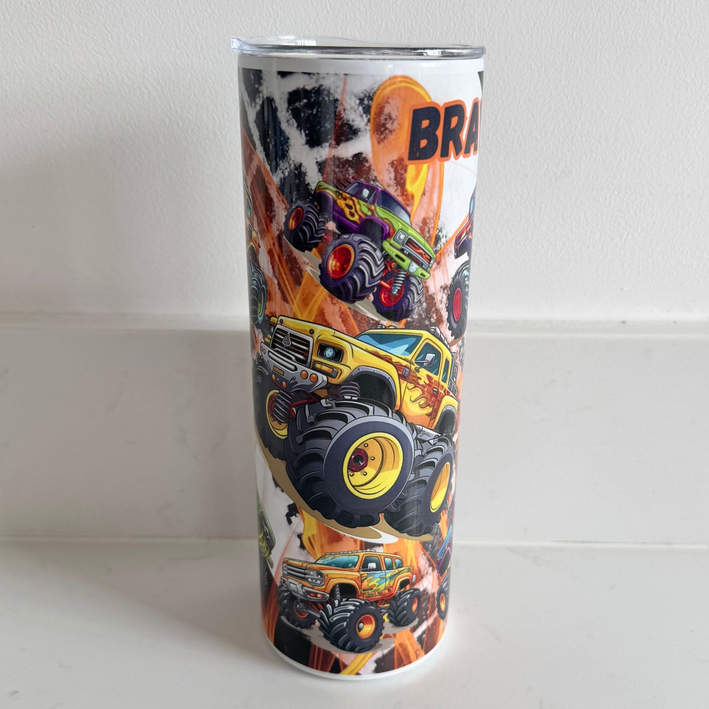 Personalised Monster Truck Tumbler
