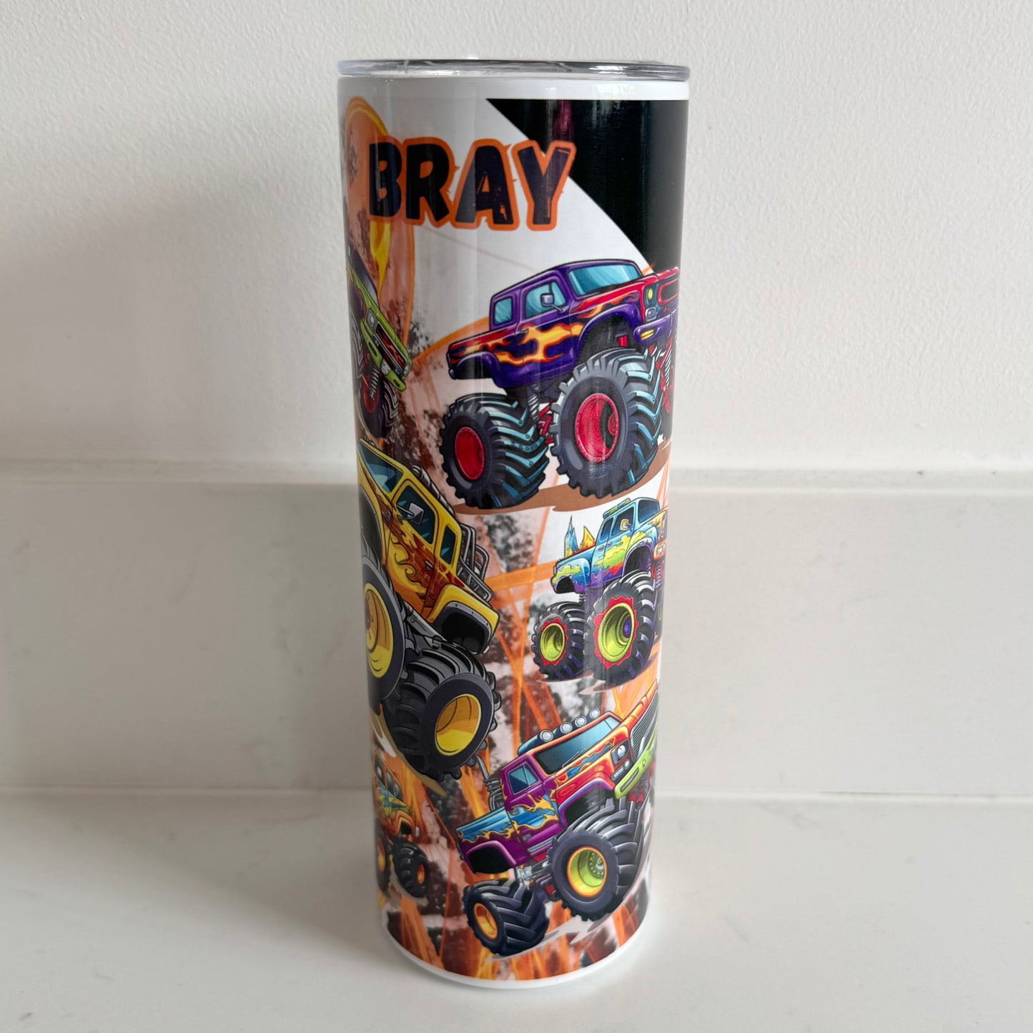 Personalised Monster Truck Tumbler