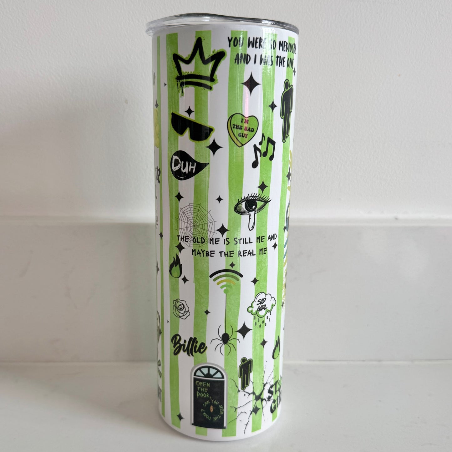 Billie Eilish inspired tumbler