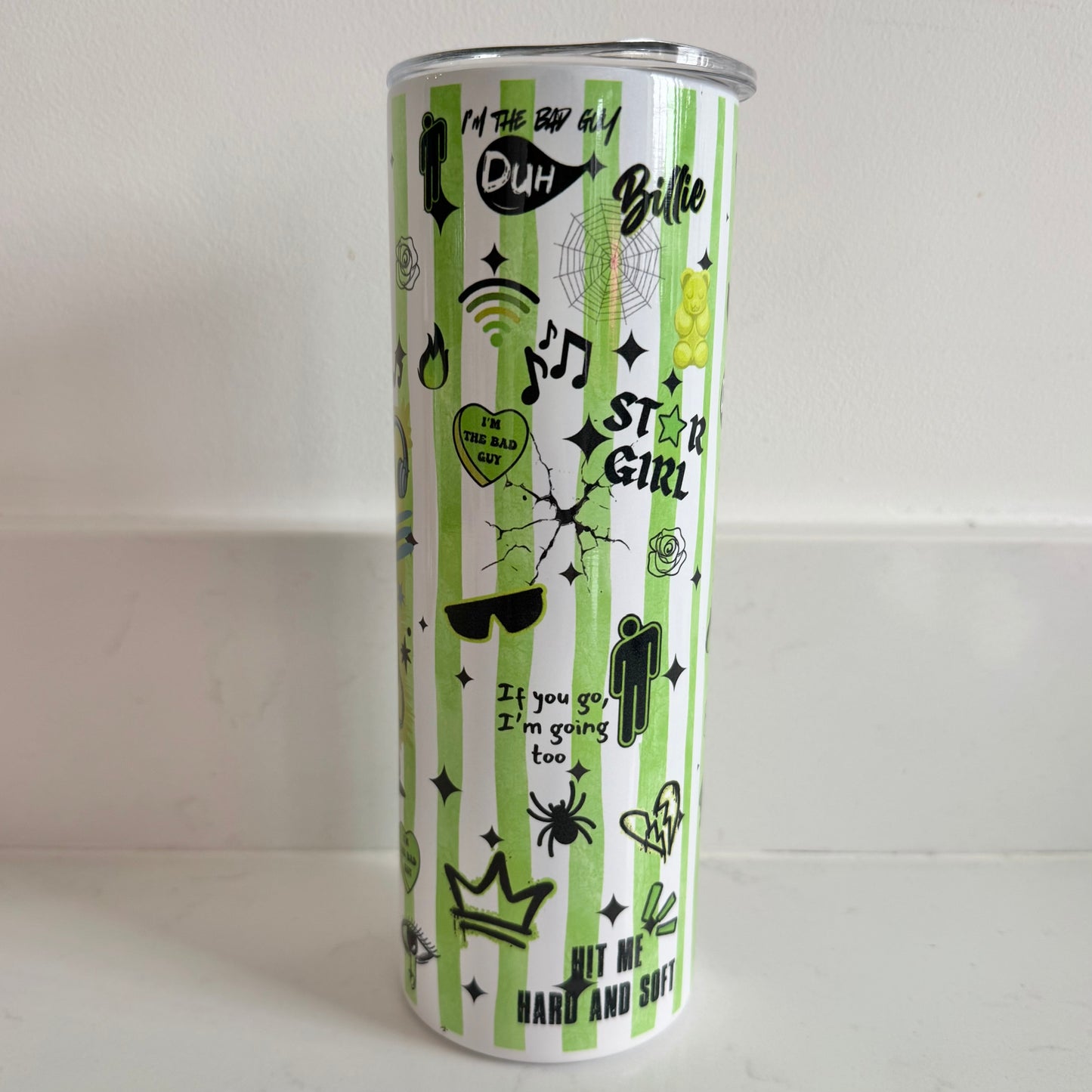 Billie Eilish inspired tumbler