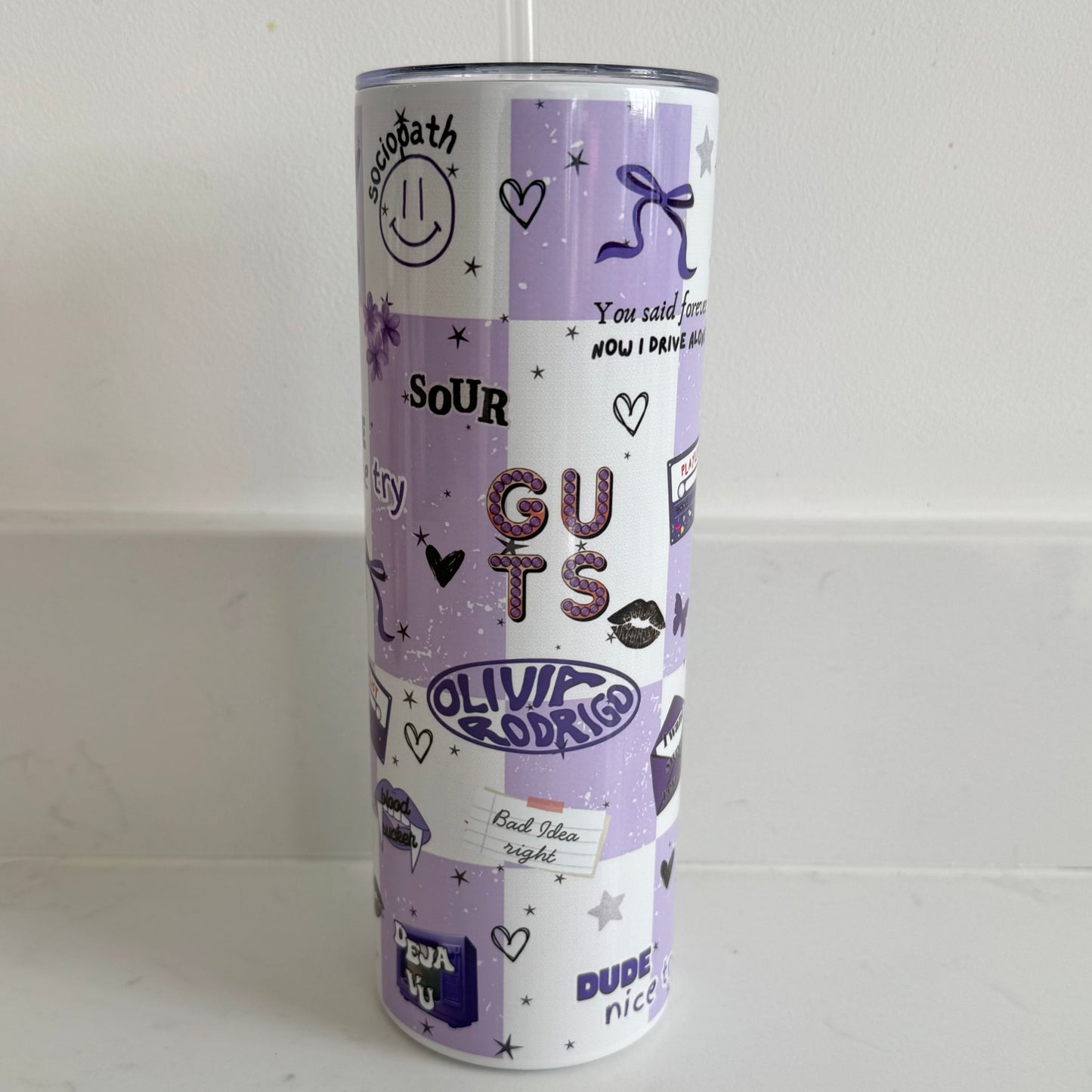 Olivia Rodrigo inspired tumbler