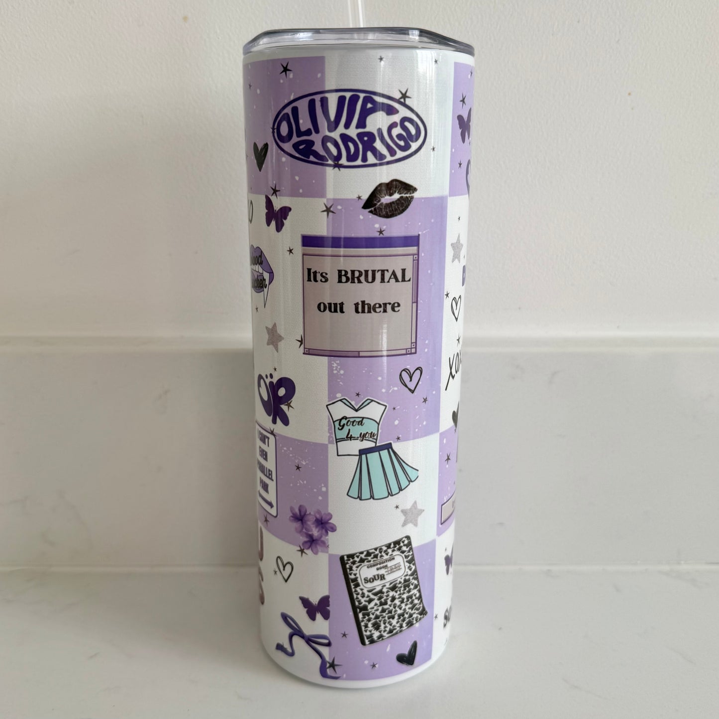 Olivia Rodrigo inspired tumbler