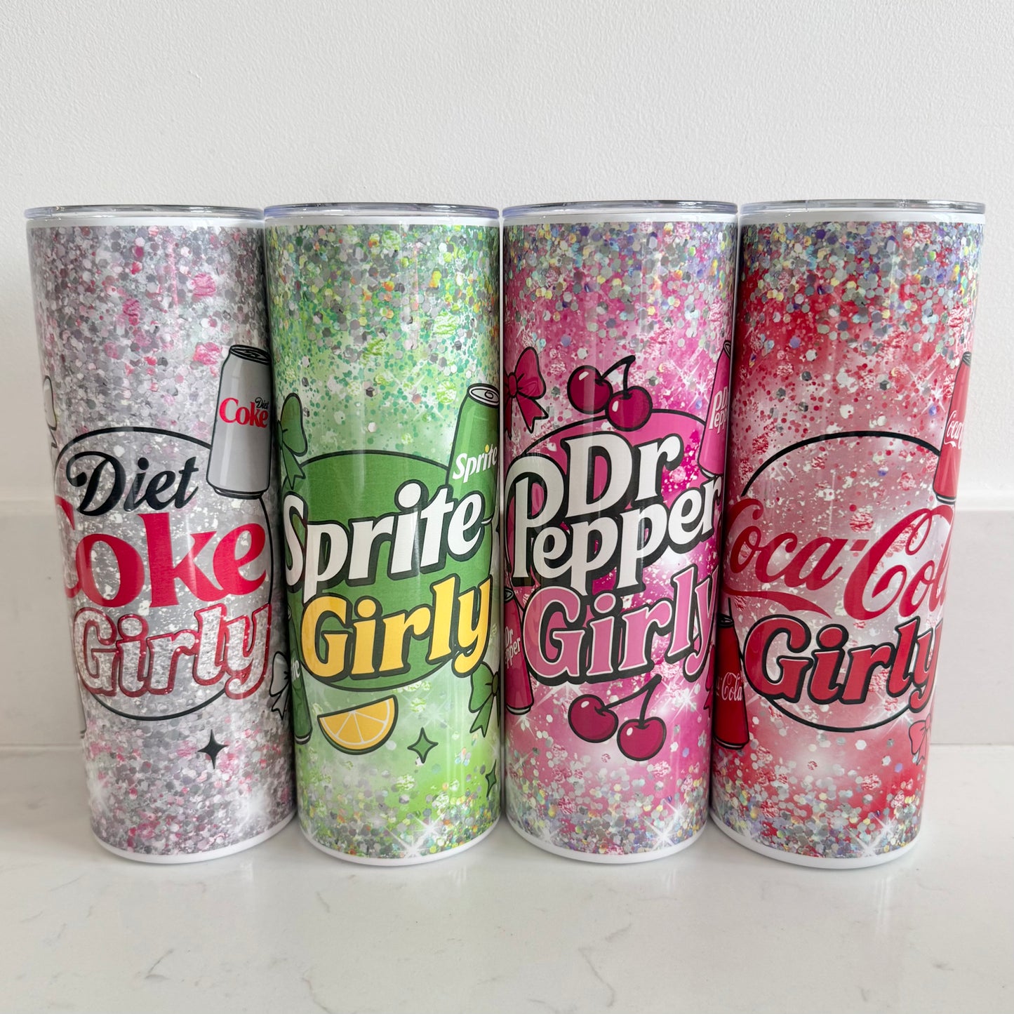 Fizzy drink inspired tumblers