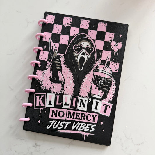 Ghostface Scream Pink 3D Printed Notebook