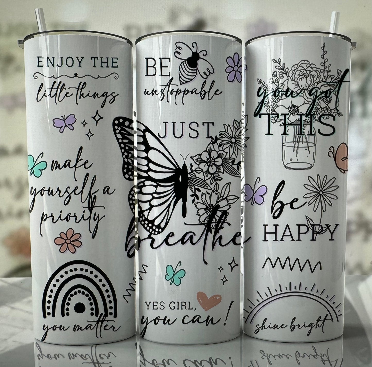 Just Breathe Tumbler