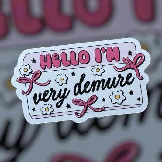 Very Demure Sticker