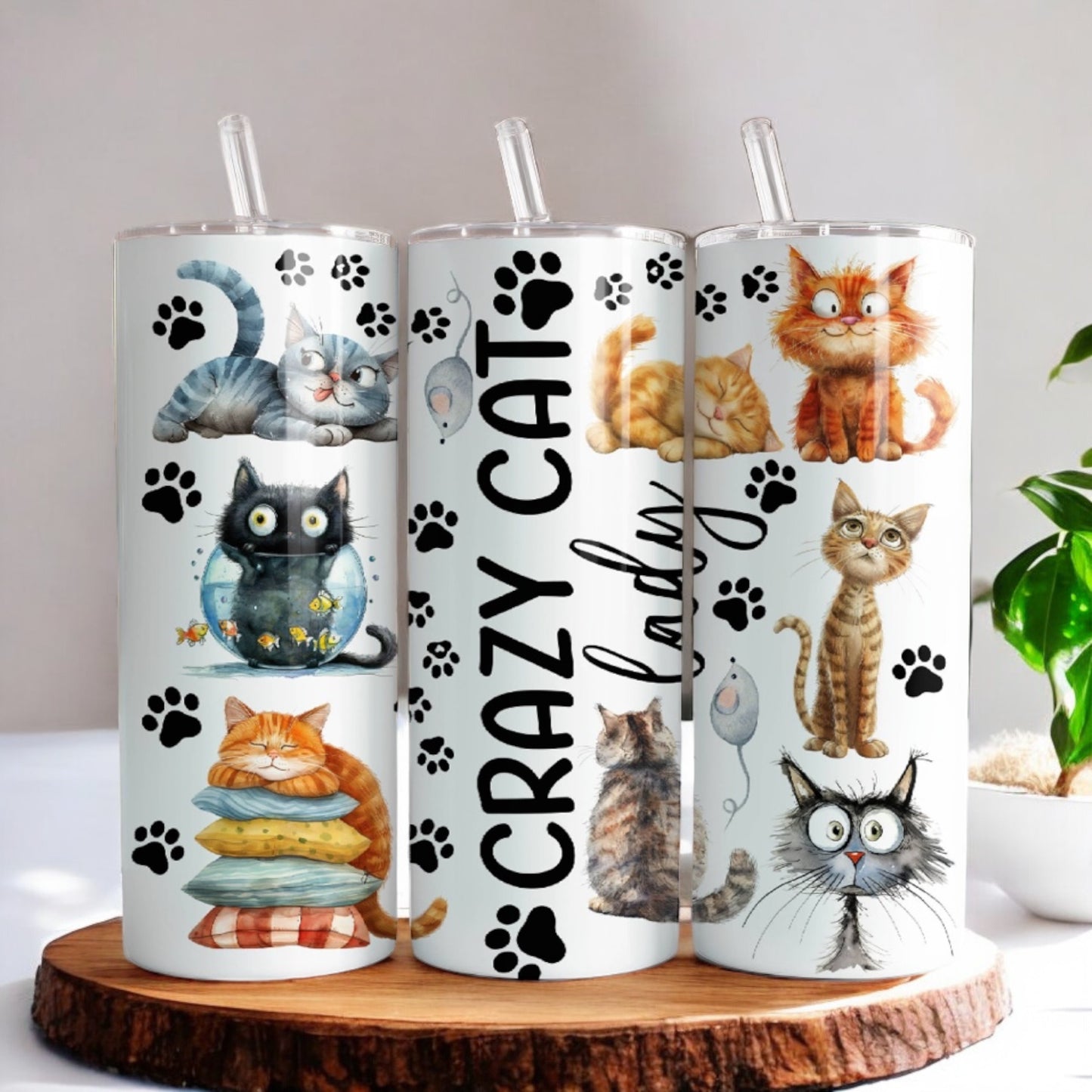 Crazy Cat Lady Tumbler